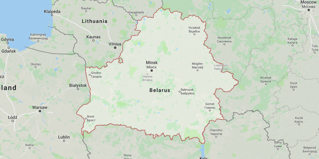 Terrain of Belarus