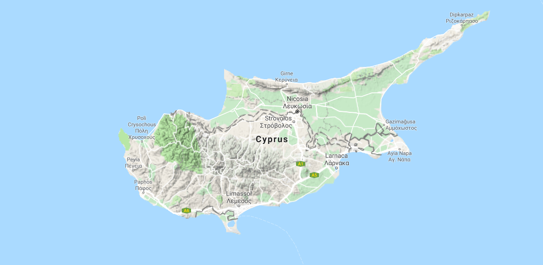 Terrain of Cyprus