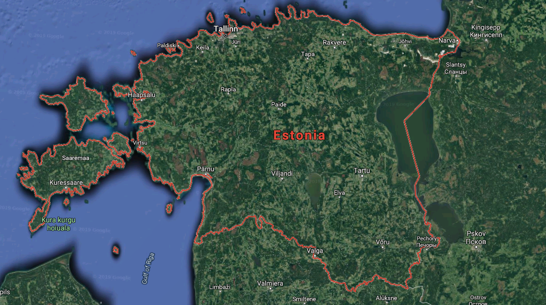 Area of Estonia