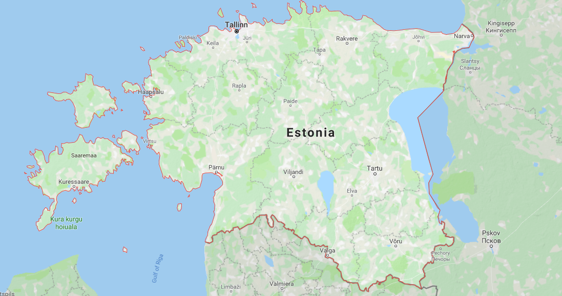 Terrain of Estonia